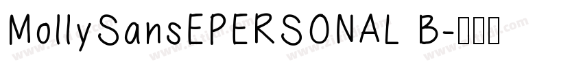 MollySansEPERSONAL B字体转换